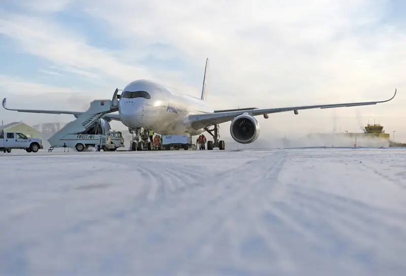 A350 cold climate test.