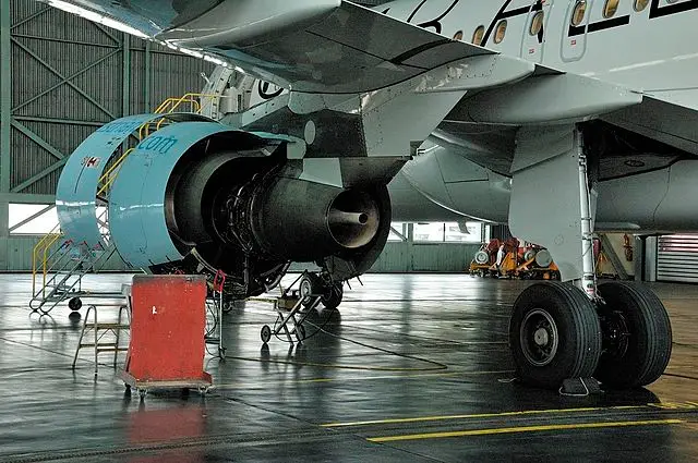 B Checks must be done in the aircraft hangar, whilst C and D checks must be done at a purpose-built aircraft maintenance centre.