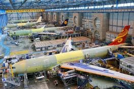 Airbus A330 assembly line in Toulouse
