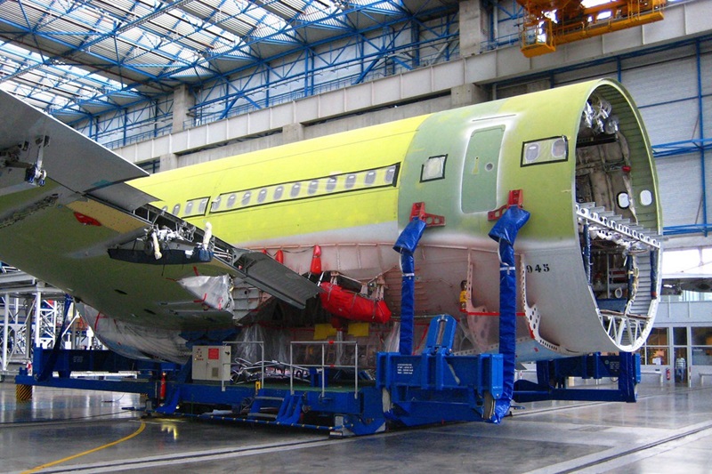 A340 wing and centre fuselage
