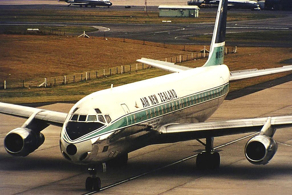 Air New Zealand Douglas DC-8-52 at Sydney Airport