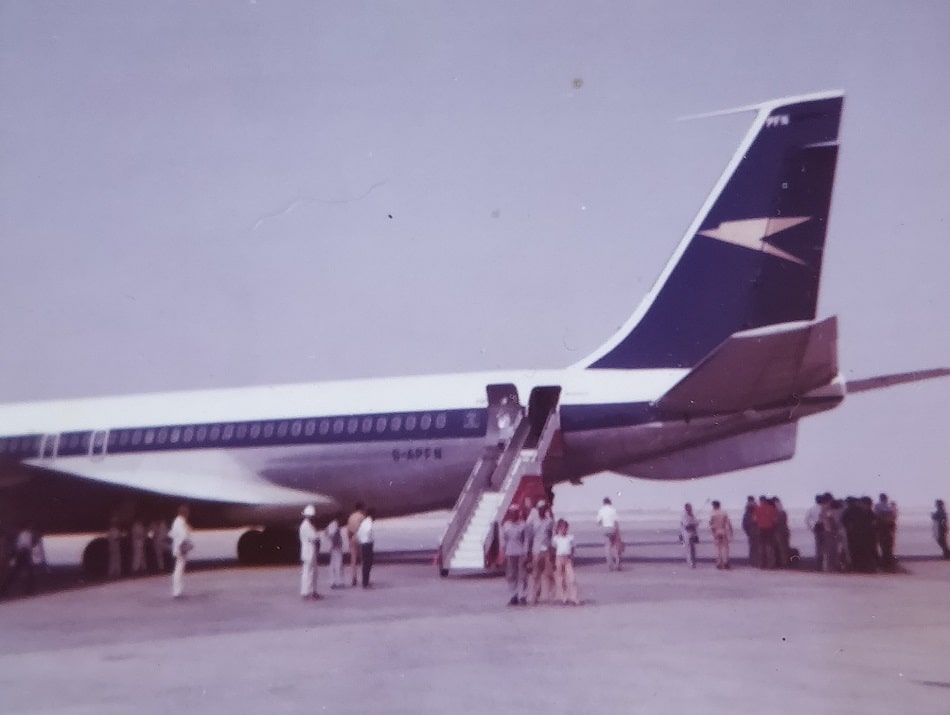 BOAC Boeing 707-436 Dubai 1973