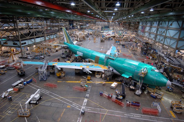 Boeing 747-400 assembly line