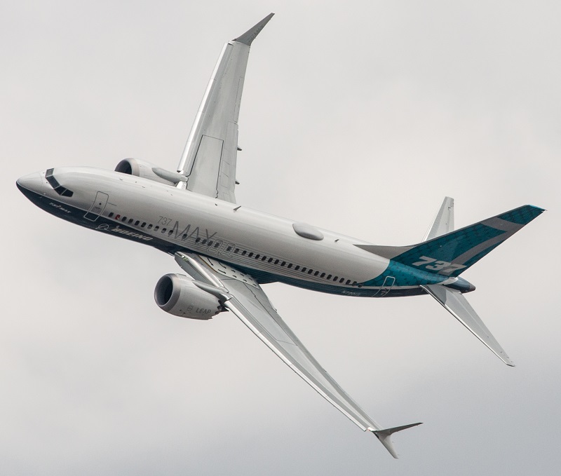 Boeing 737 MAX in flight