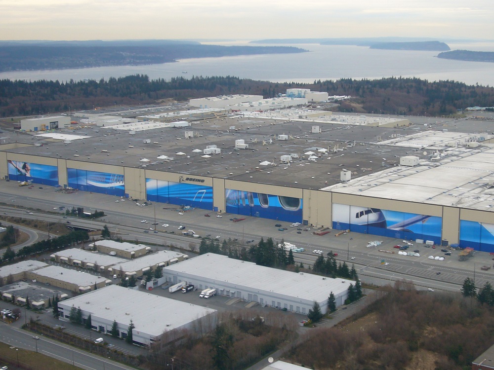 Boeing Everett plant exterior