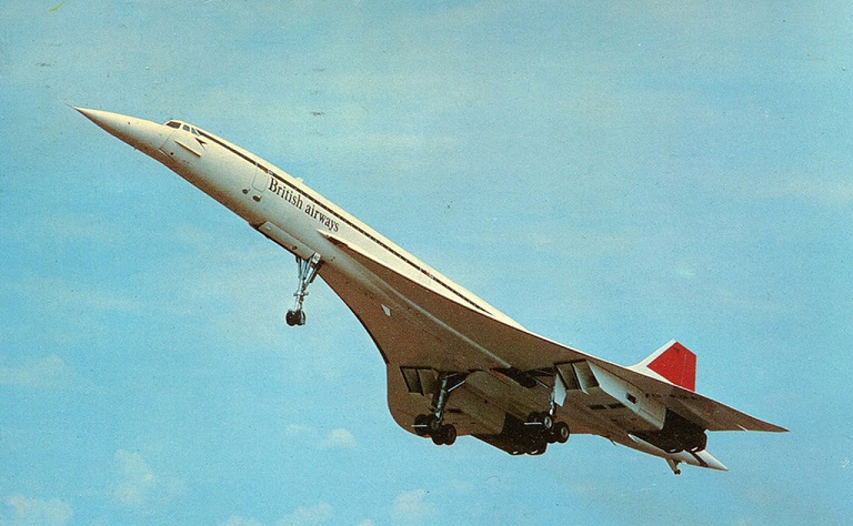 British Airways Concorde postcard