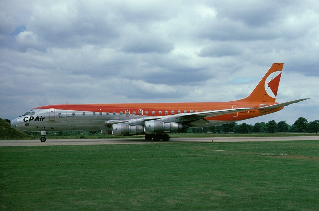 CP Air Douglas DC-8-55 at Gatwick