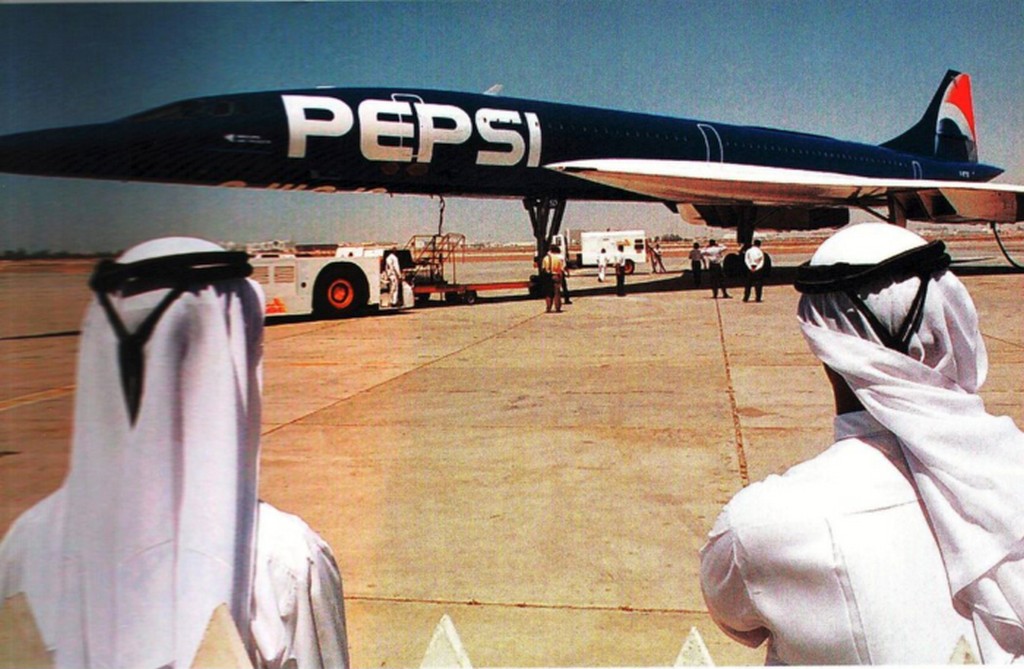 Concorde in Pepsi colours