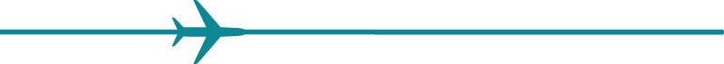 Airplane arrow teal