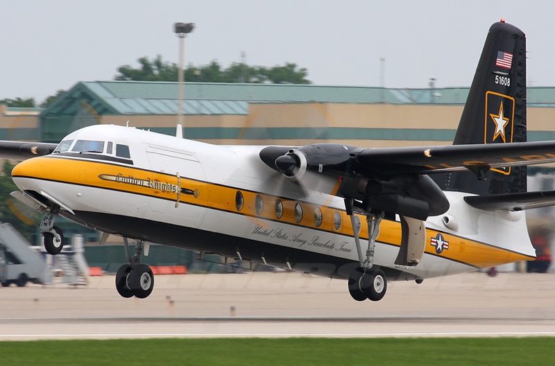 Fokker F27 friendship United States Parachute Team Golden Knights