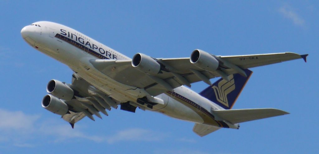 Singapore Airlines Airbus A380-841 Registration 9V-SKA