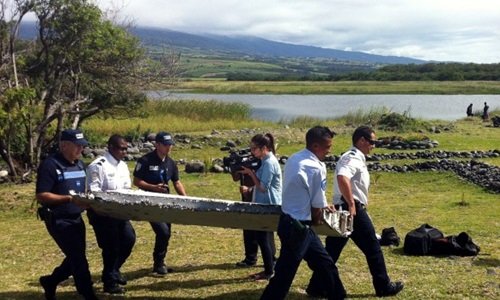  Alleged flaperon from MH370 found on Reunion Island. 