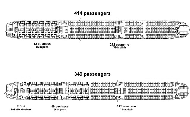 Boeing 777-9 cabin layout