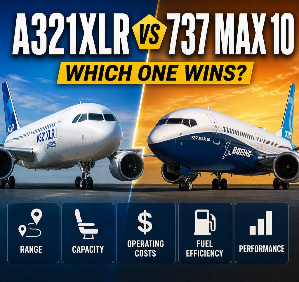 Airbus A321XLR v Boieing737MAX10